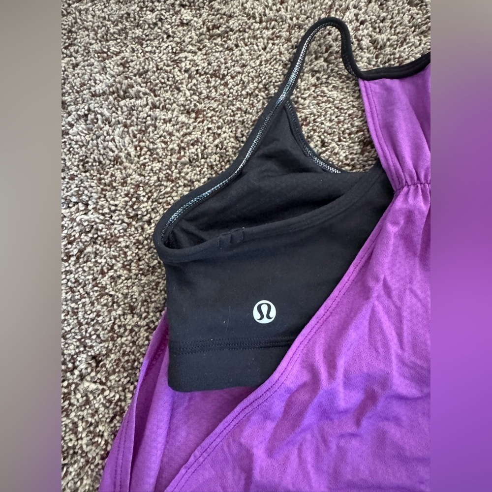 Lululemon | No Limits Tank | Tender Violet / Black | Size 4 - Picture 11 of 12